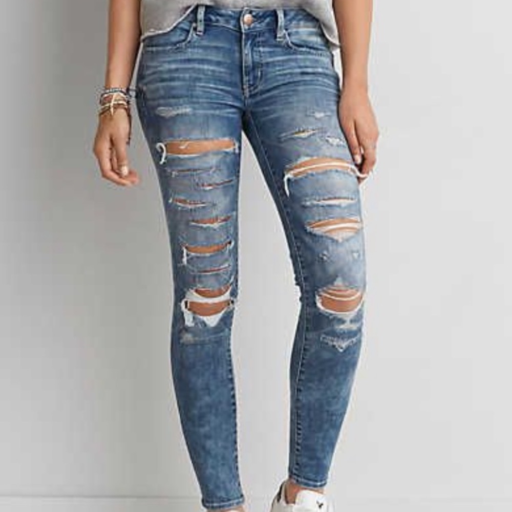 American Eagle X Jegging Ankle Super Slash